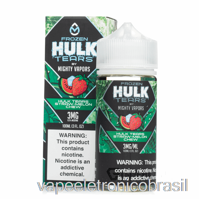 Vape Vaporesso Frozen Hulk Teares Palha Melão Mastigar - Hulk Teares - 100ml 3mg